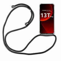Handykette für Xiaomi 13T / 13T Pro Handyhülle mit Band Hülle mit Kordel Kette Schwarz