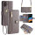 Handykette Samsung Hülle mit Band Handyhülle Kartenfächer PU Leder Umhängetasche Galaxy Xcover 6 Pro Grau
