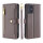 Handykette Motorola Hülle mit Band Handyhülle Kartenfächer Leder Umhängetasche Moto G14 Grau