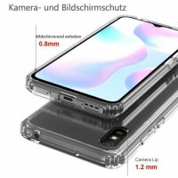 Xiaomi Hülle Durchsichtige Handy Tasche Stoßfeste Schutzhülle Handyhülle Cover Xiaomi Redmi 9A