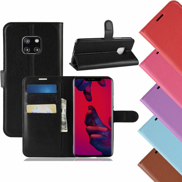 Handy Tasche Huawei Mate 20 Pro Klapptasche Flip Cover Schutz Buch Hülle Etui