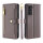 Handykette Samsung Hülle mit Band Handyhülle Kartenfächer PU Leder Umhängetasche Galaxy S21+ Grau