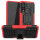Handy Tasche Lenovo Motorola Panzer Hülle Hybrid Case Cover Schutzhülle Bumper Motorola Moto G8 Power Lite Rot