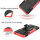 Handy Tasche Lenovo Motorola Panzer Hülle Hybrid Case Cover Schutzhülle Bumper Motorola Moto G8 Power Lite Rot
