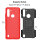 Handy Tasche Lenovo Motorola Panzer Hülle Hybrid Case Cover Schutzhülle Bumper Motorola Moto G8 Power Lite Rot