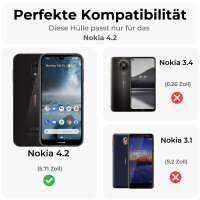 Handy Tasche Nokia 4.2 Klapptasche Flip Cover Wallet Case...