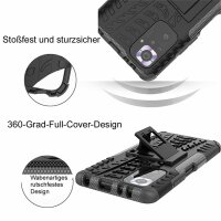 Schutz Hülle Xiaomi Handy Tasche Case Cover Silikon Schale Outdoor Handyhülle BF Xiaomi Redmi Note 10 Pro Schwarz