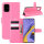 Handy Tasche für Samsung Galaxy A51 SM-A515 Hülle Case Buchhülle Klapphülle TPU PU-Leder Pink