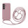 Handykette für Samsung Hanyhülle mit Band Hülle mit Kodel Smartphone Halskette Galaxy S24 Rosa
