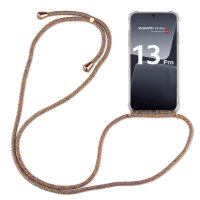 Handykette für Xiaomi 13 Pro Handyhülle mit Band Hülle mit Kordel Handy Tasche Rainbow