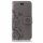 Huawei Handy Tasche Handyhülle Schutz Hülle Blumen Flip Cover Buch Case Etui Huawei Y7 2019 Grau