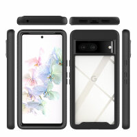 Panzer Hülle Handy Tasche 360 Grad TPU vollschutz mit Integriertem Displayschutz Google Pixel 7 Pro