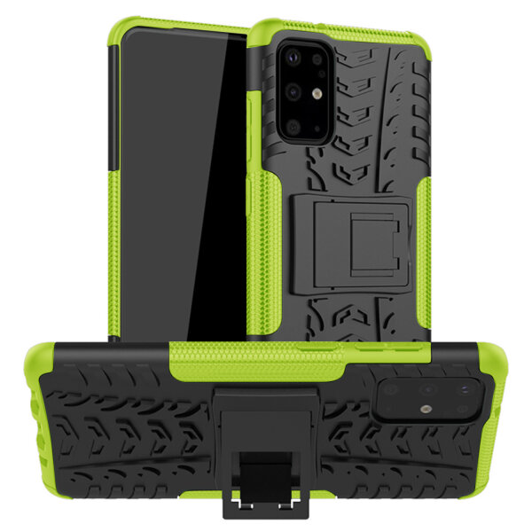 Handy Tasche für Samsung Galaxy Case Panzer Hülle Cover Schutzhülle Etui Bumper Galaxy S20+ SM-G985 Grün