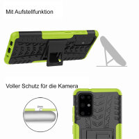 Handy Tasche für Samsung Galaxy Case Panzer Hülle Cover Schutzhülle Etui Bumper Galaxy S20+ SM-G985 Grün