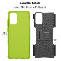 Handy Tasche für Samsung Galaxy Case Panzer Hülle Cover Schutzhülle Etui Bumper Galaxy S20+ SM-G985 Grün