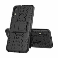 Outdoor Case Panzer Hülle Cover Huawei Handytasche Schutzhülle Handyhülle Handy Schwarz Y6 2019 / Honor 8A