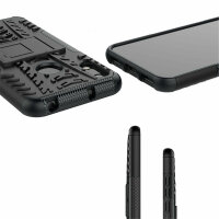 Outdoor Case Panzer Hülle Cover Huawei Handytasche Schutzhülle Handyhülle Handy Schwarz Y6 2019 / Honor 8A