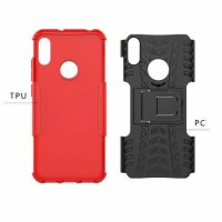 Outdoor Case Panzer Hülle Cover Huawei Handytasche Schutzhülle Handyhülle Handy Schwarz Y6 2019 / Honor 8A