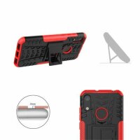Outdoor Case Panzer Hülle Cover Huawei Handytasche Schutzhülle Handyhülle Handy Schwarz Y6 2019 / Honor 8A