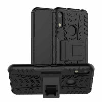 Outdoor Case Panzer Hülle Cover Huawei Handytasche Schutzhülle Handyhülle Handy Schwarz Y6 2019 / Honor 8A