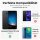 Huawei Handy Tasche Handyhülle Schutz Hülle Blumen Flip Cover Buch Case Etui Huawei P Smart 2019 / Honor 10 Lite Grau