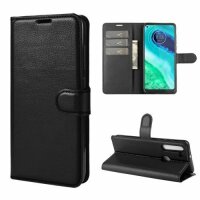 Handy Tasche Motorola Moto, Hülle Handyhülle Flip Cover Case Schutzhülle Etui BF Motorola Moto G8 Schwarz