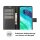 Handy Tasche Motorola Moto, Hülle Handyhülle Flip Cover Case Schutzhülle Etui BF Motorola Moto G8 Schwarz