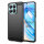 Carbon Hülle für Honor X8A Handyhülle Back Cover Handy Tasche Bumper in Schwarz