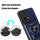 Outdoor Panzer Hülle Motorola Moto G84 Handyhülle mit Kameraschutz Ringhalter Blau