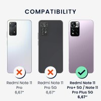 Outdoor Panzer Hülle Xiaomi Redmi Note 11 Pro+ Handyhülle Kameraschutz Ringhalte Silber