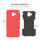 Handy Tasche für Samsung Galaxy Case Panzer Hülle Cover Schutzhülle Etui Bumper Galaxy J6+ Rot