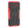 Handy Tasche für Samsung Galaxy Case Panzer Hülle Cover Schutzhülle Etui Bumper Galaxy J6+ Rot