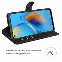 Oppo A74 4G Hülle Handy Tasche Handyhülle Wallet Case Klapptasche Schutz Etui