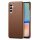 Hülle Handyhülle Stoßfeste Handy Tasche Ultra-Dünn Case Leder Bumper für Samsung Galaxy A55 Braun