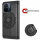 Hülle für Xiaomi Redmi 12C Handyhülle Handy Tasche Klapphülle Wallet Case Etui Schwarz