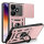 Outdoor Panzer Hülle Xiaomi Redmi 13 /Poco M6 Handyhülle Kameraschutz Ringhalter Rosegold
