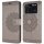 Handyhülle Hülle für Xiaomi POCO M4 Pro 4G, Handy Tasche Schutz Flip Case Schale Grau