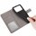 Handyhülle Hülle für Xiaomi POCO M4 Pro 4G, Handy Tasche Schutz Flip Case Schale Grau