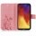 Huawei Handy Tasche Handyhülle Schutz Hülle Blumen Flip Cover Buch Case Etui Huawei Y6 2019 Rosa
