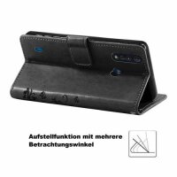 Motorola Handy Tasche Handyhülle Schutz Hülle Blumen Flip Cover Wallet Case Etui Motorola Moto G8 Power Lite Grau