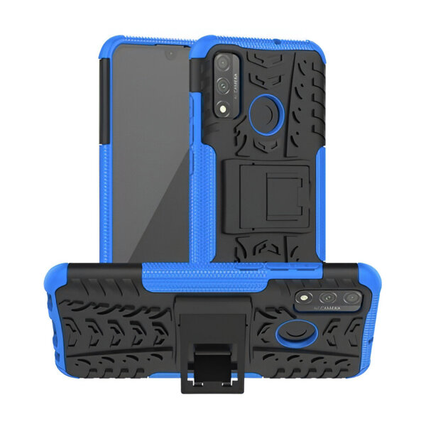 Outdoor Case Panzer Hülle Cover Huawei Handytasche Schutzhülle Handyhülle Handy Blau P Smart 2020