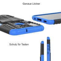 Outdoor Case Panzer Hülle Cover Huawei Handytasche Schutzhülle Handyhülle Handy Blau P Smart 2020