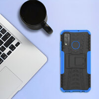 Outdoor Case Panzer Hülle Cover Huawei Handytasche Schutzhülle Handyhülle Handy Blau P Smart 2020