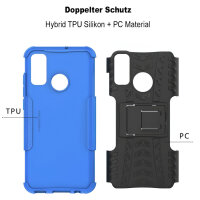 Outdoor Case Panzer Hülle Cover Huawei Handytasche Schutzhülle Handyhülle Handy Blau P Smart 2020