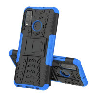 Outdoor Case Panzer Hülle Cover Huawei Handytasche Schutzhülle Handyhülle Handy Blau P Smart 2020