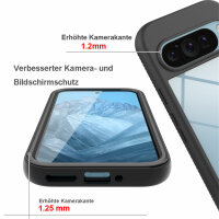 Handy Tasche Google Pixel 9 / 9 Pro Hülle 360° Grad Handyhülle mit Displayschutz