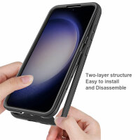360 Grad Hülle mit eingebautem Displayschutz für Samsung Galaxy S24+