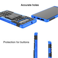 Handy Tasche für Samsung Galaxy Case Panzer Hülle Cover Schutzhülle Etui Bumper Galaxy S10+ SM-G975 Blau
