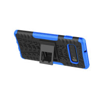 Handy Tasche für Samsung Galaxy Case Panzer Hülle Cover Schutzhülle Etui Bumper Galaxy S10+ SM-G975 Blau