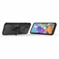 Handy Tasche für Samsung Galaxy Ring Case Hülle Outdoor TPU Back Cover Bumper  Galaxy A21s Schwarz